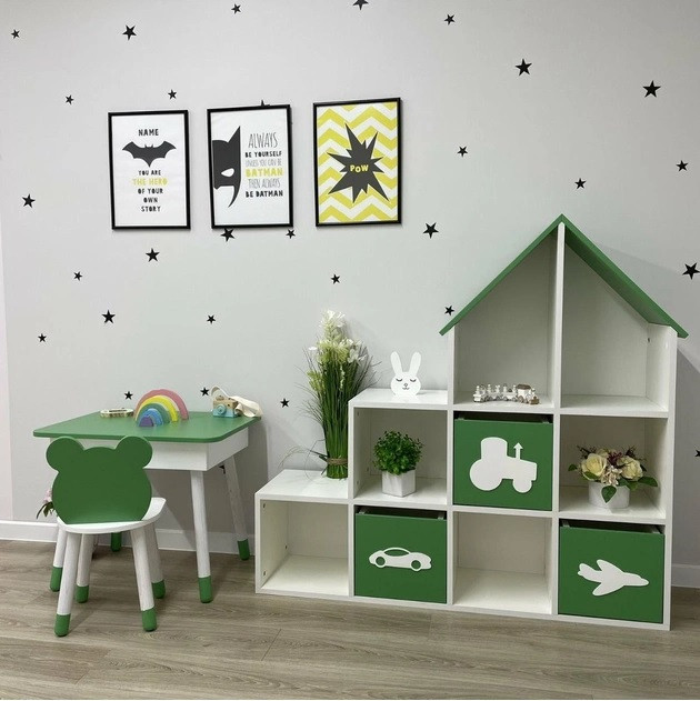 Дитячий стелаж для іграшок "Замок" на 3 ящика, фото 1