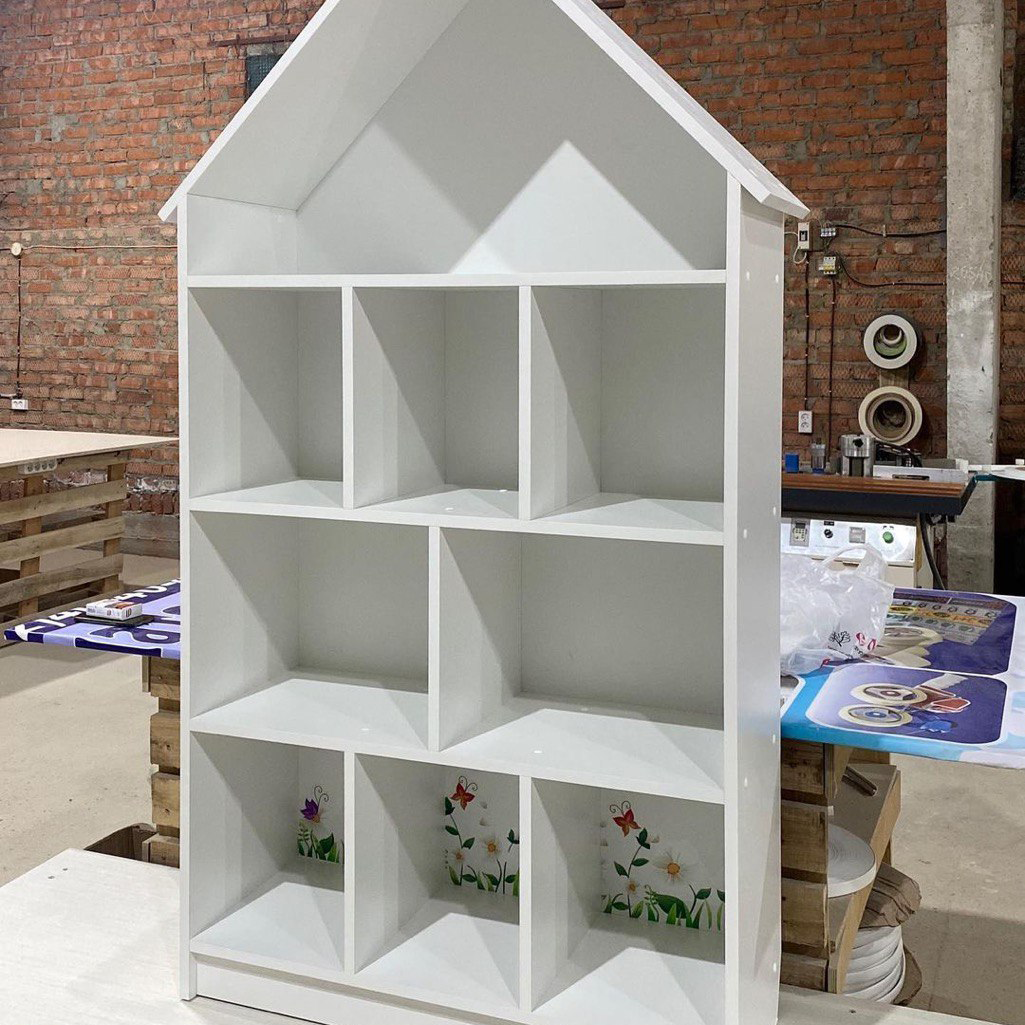 Стелаж для іграшок Замок, 8 ЯЧЕЕК. Колір білий, фото 1