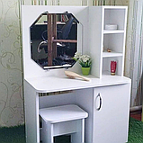 👑 Дитячий туалетний столик Мілаша з дзеркалом, фото 5