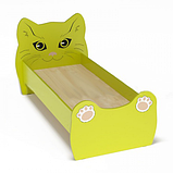 🛏️ Ліжко ясельне з бортиками «Кошеня» DS-29 з малюнком, фото 3