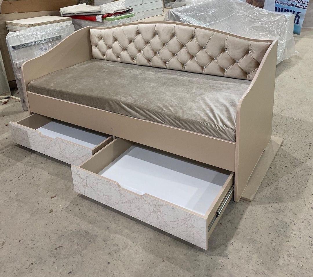 Ліжко з матрацом, ящиком для постільної білизни та знімним захистом Smile Dream 3, фото 1