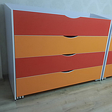 Ліжко 4-х ярусне c кришкою для дошкільних навчальних закладів DS-25, фото 2