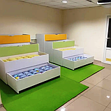 Ліжко 4-х ярусне c кришкою для дошкільних навчальних закладів DS-25, фото 3