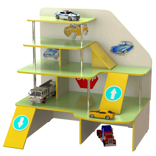 Дитяча ігрова стінка "Паркінг", фото 1