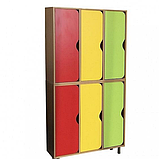 Шафа для одягу 6-секційна на металевих регульованих опорах CNC Mebli Corporation, фото 2