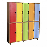 Шафа для одягу 10-секційна на металевих регульованих опорах CNC Mebli Corporation, фото 2