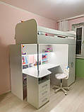 Ліжко-горище з шафою з робочою зоною Аракс DS-Araks 3, фото 8