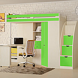 Ліжко-горище М85 з сходами-комодом DS-М85, фото 7