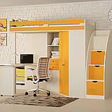 Ліжко-горище М85 з сходами-комодом DS-М85, фото 9