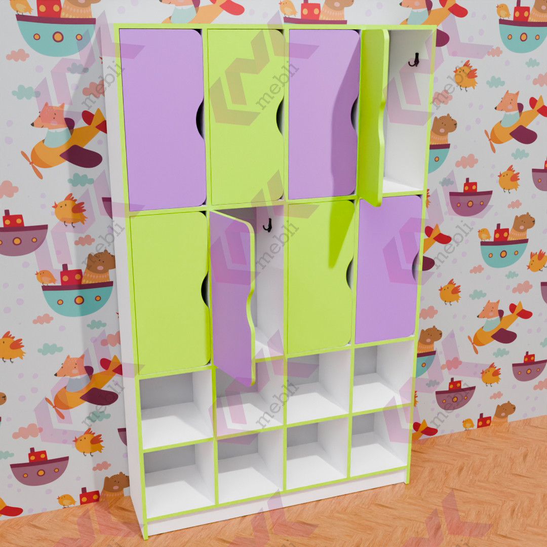 Шафа для одягу 8-секційна із полицями для взуття CNC Mebli Corporation DS-1142, фото 1