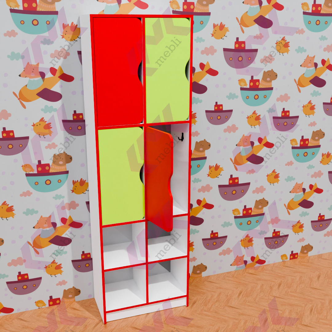 Шафа для одягу 4-секційна із полицями для взуття CNC Mebli Corporation DS-1141, фото 1