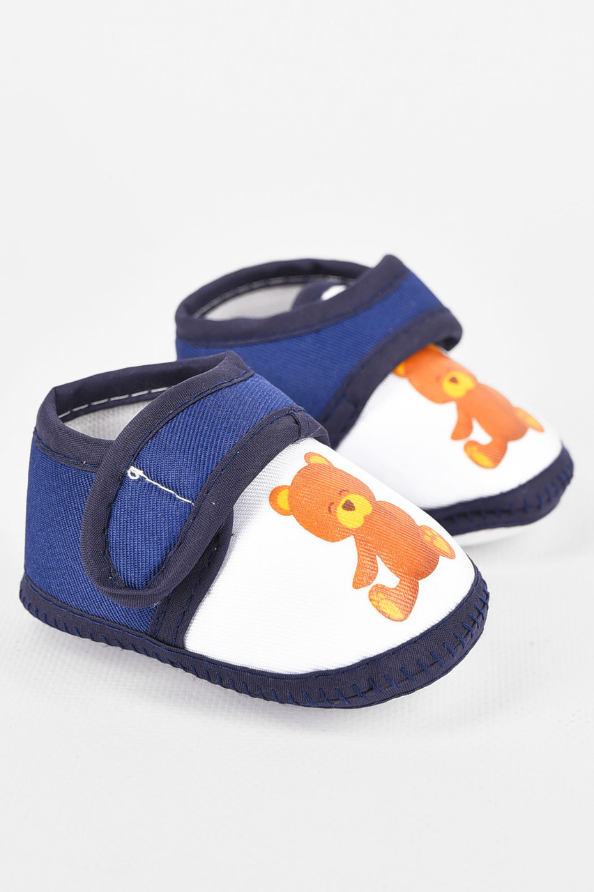 Пінетки дитячі темно-синього кольору 198340P, фото 1