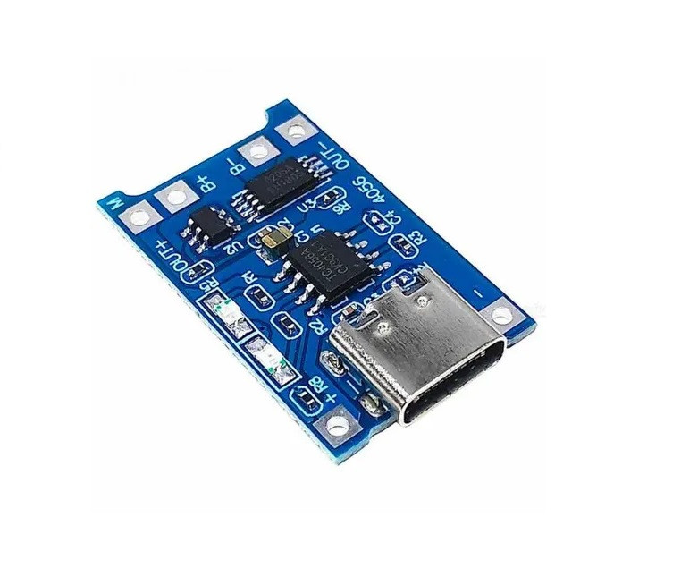 Контролер заряду-розряду TP4056 5V 1A, Type-C, для Li-ion/Li-Po акумуляторів 18650