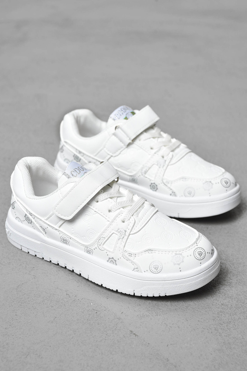 Кросівки дитячі білого кольору 198735T Безкоштовна доставка, фото 1