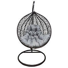 Підвісне крісло-гойдалка кокон Bonro 329 XL (коричнево-сірий)