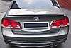 Спойлер DPT (чорний глянець) для Honda Civic Sedan VIII 2006-2011рр від VLF комп., фото 2