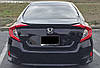 Спойлер DPT (чорний глянець) для Honda Civic Sedan X 2016-2021 рр від VLF комп., фото 3