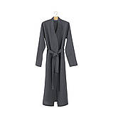 Халат-кімоно з льону Lotus Home - Madrida антрацит L/XL, фото 5