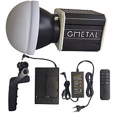 Портативне постійне LED-світло з акумулятором Gmetal 60 Вт 2800 К-6800К CRI 90+, фото 5