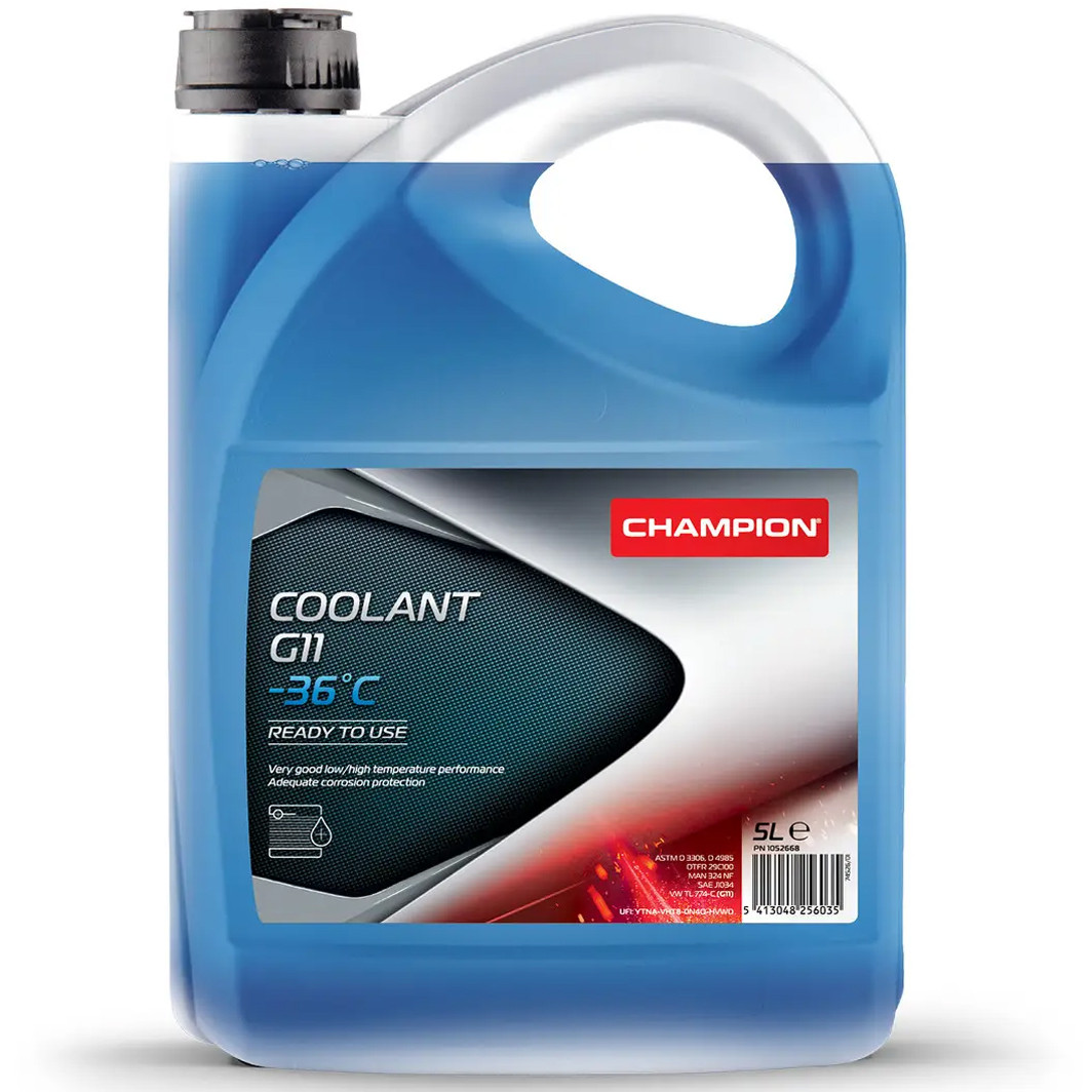 Champion Coolant Standard G11 -36°C, 5 л (1052668) готовий антифриз, фото 1