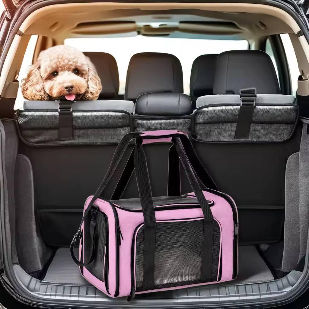 Сумка переноска для домашніх тварин розмір M 45х30х30 см Рожевий, фото 1