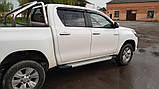 Бокові пороги Allmond Grey (2 шт., алюміній) для Toyota Hilux 2015- рр, фото 5