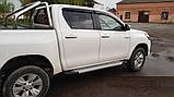 Бокові пороги Allmond Grey (2 шт., алюміній) для Toyota Hilux 2015- рр, фото 9
