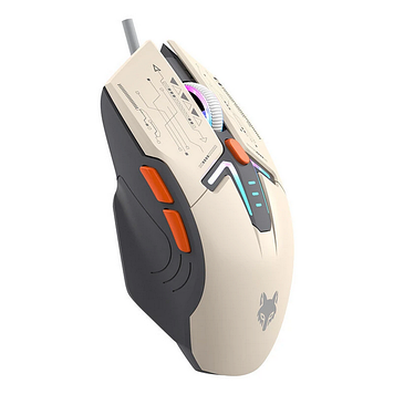 Дротова ігрова миша XUNFOX H6 RGB Механічний стиль 3600 DPI