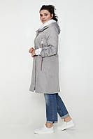 Трендовий жіночий легкий демісезонний подовжений плащ ''Сігма''