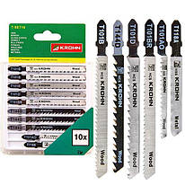 Набір пилок для лобзика KROHN T-SET10 (10шт)