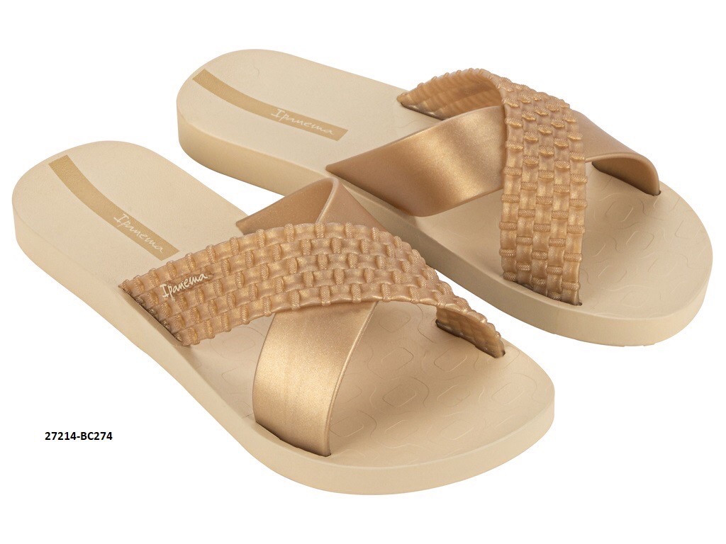 Жіночі тапки Ipanema Sense Slide Fem (бежевого кольору)