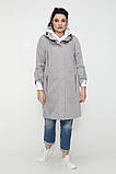 Трендовий жіночий легкий демісезонний подовжений плащ ''Сігма'', фото 4