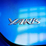 Емблема напис YARIS для Toyota хром 135х30мм метал (на скотчі), фото 4