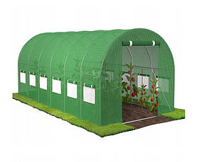 Садова аркова теплиця 6х3х2 м 18 м² 12 вікон JohnGreen JG2552654 тунельна теплиця садовий парник для квітів