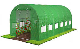 Аркова теплиця 6х3х2 м 18 м² 12 вікон GO GARDEN GG145874 парник для квітів теплиця для овочів садовий тунель