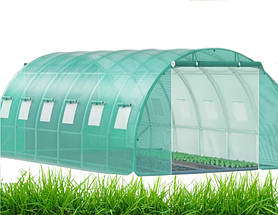 Плівкова садова теплиця 6х3х2 м 12 вікон Shark Tools SHT004525 садовий тепличний тунель теплиця-парник