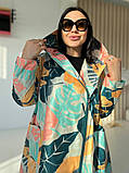 Трендовий жіночий легкий демісезонний подовжений плащ ''Лотос'', фото 2