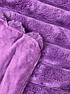 Плед покривало велюр Кролик фуксія 220*240, фото 7