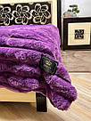 Плед покривало велюр Кролик фуксія 220*240, фото 5