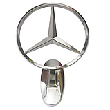 Емблема приціл на капот Mercedes Хром на скотчі (сплав), фото 2