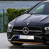 Емблема приціл на капот Mercedes Хром на скотчі (сплав), фото 3