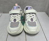 Модні дитячі кросівки для дівчинки Paliament  сітка 32-37 рожеві, фото 5