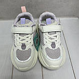 Модні дитячі кросівки для дівчинки Paliament  сітка 32-37 рожеві, фото 6