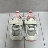 Дитячі тканині кросівки сітка для дівчинки Jong Golf на липучці 22-27 рожеві, фото 4