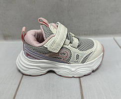 Дитячі тканині кросівки сітка для дівчинки Jong Golf на липучці 22-27 рожеві