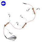 Оснащений монтаж «Гірлянда шість гачків» (вантаж «Літак» 20g, 40g, 60g, 80g)