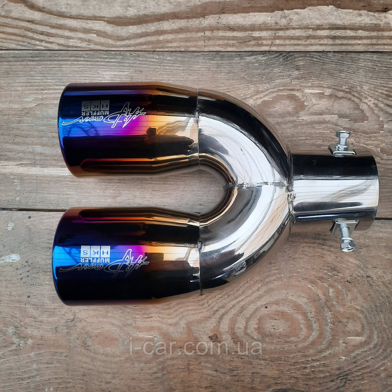 Насадка на глушник Akrapovic М 010 Blue HKS, фото 1