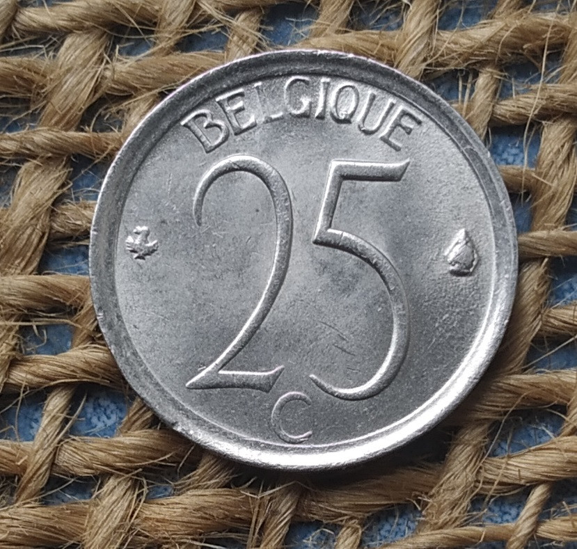 25 сантимiв 1964 року. Бельгiя