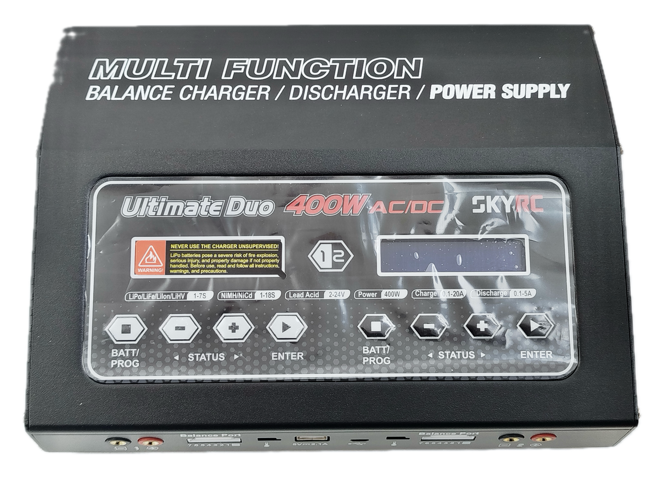 Зарядний пристрій універсальний дуо SkyRC D400 20A/400W з блоком живлення