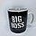 Велика керамічна кружка "Big Boss", 1 літр (Подарункова кружка гігант), фото 8